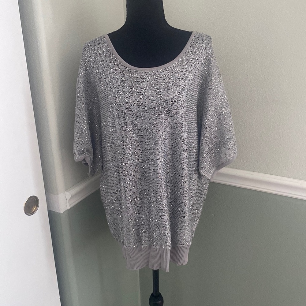 Carson Kressley 1x Sparkle Top
